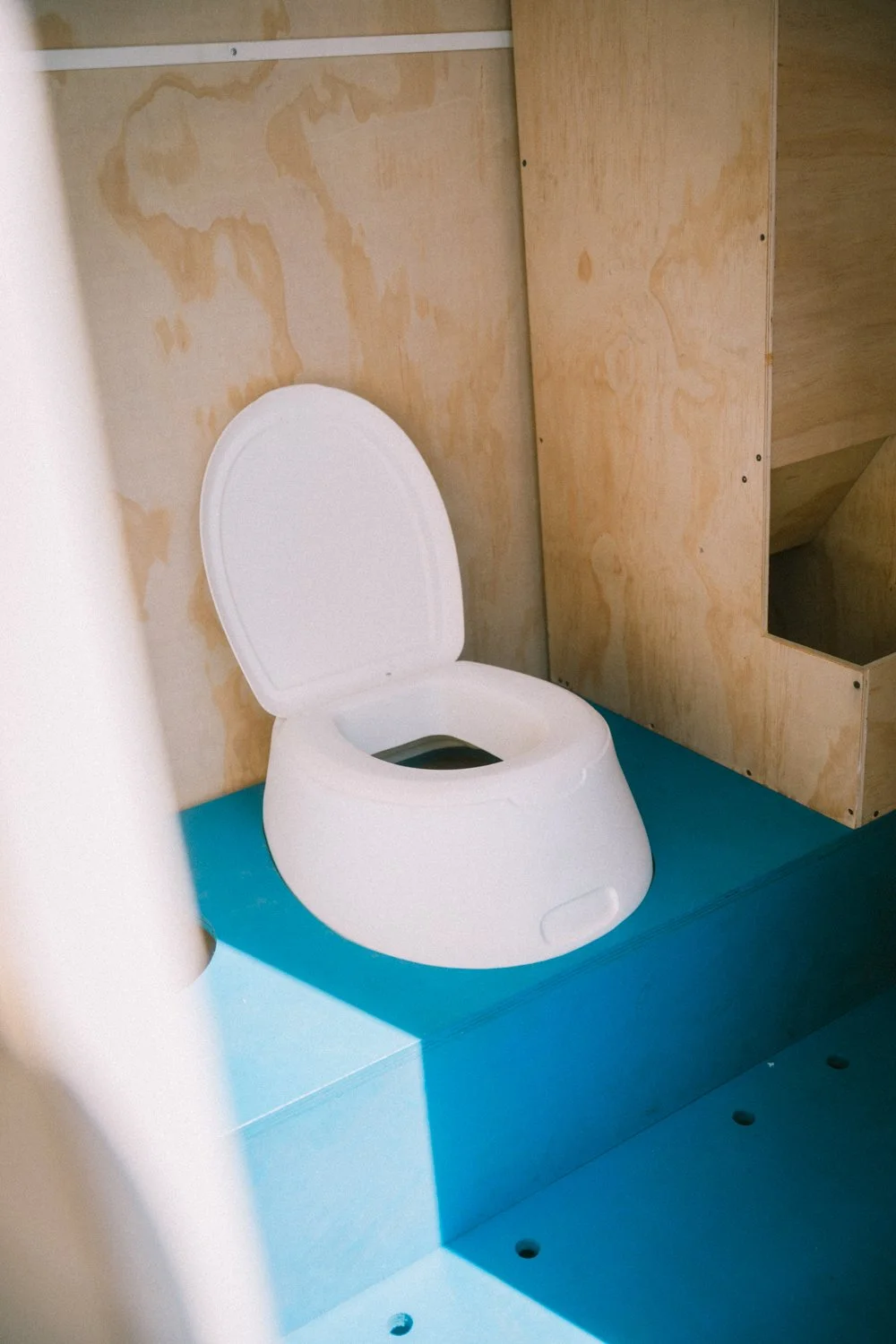 A Mosan dry toilet installed at home
