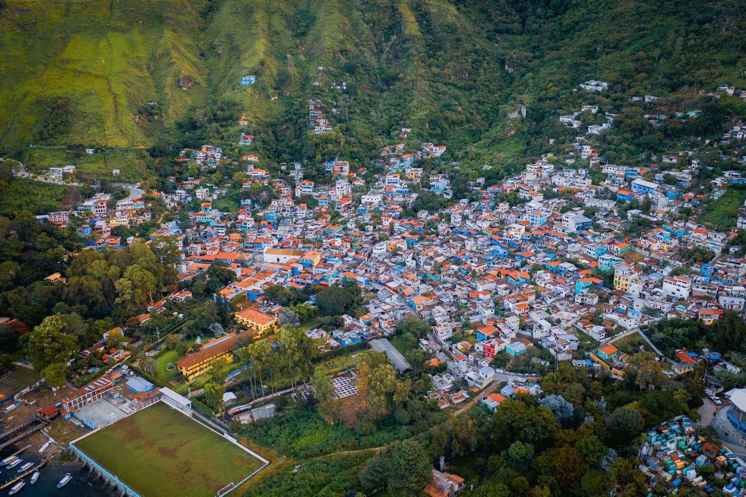 Aerial view of Santa Catarina Palop&oacute;